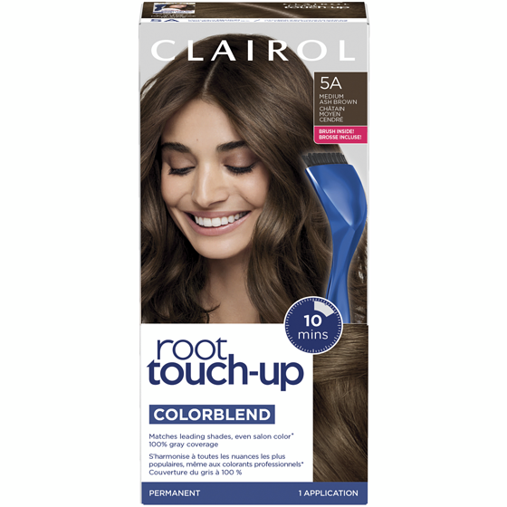 Clairol Root Touch-Up 5A Medium Ash Brown, Permanent Hair Colour, Canada's #1 Root Touch Up Brand, 100% gray coverage 1 ea, $8.74/1ea