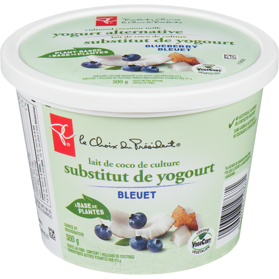Yogourt Lait Noix Coco Bleuet À Base De Plantes PC