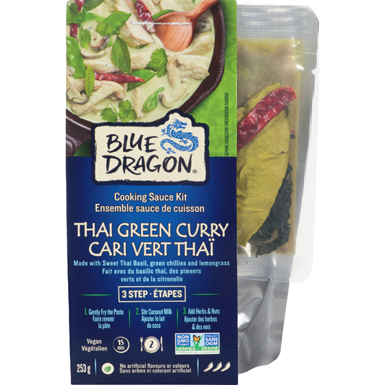 Blue Dragon Ensemble sauce de cuisson 3 étapes Cari Vert Thaï 253 g, 2,49 $/100g