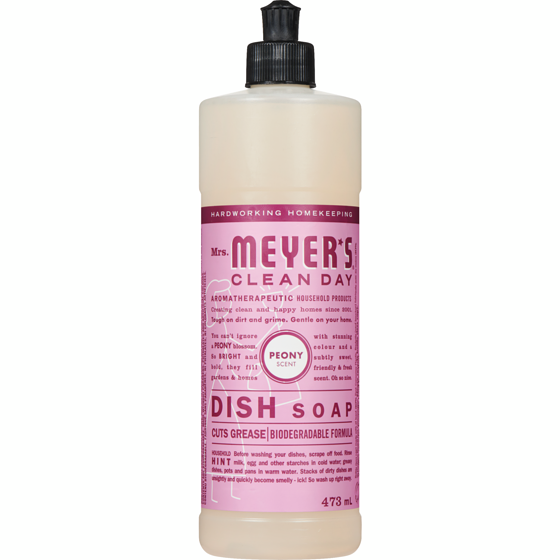 Mrs. Meyer's Clean Day Dish Soap Peony 473 ml, $1.69/100ml