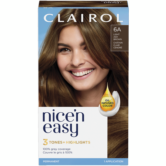 Nice N' Easy Nice'n Easy 6A Light Ash Brown, Permanent Hair Dye, Superior Natural Looking Colour 1 ea, $11.99/1ea