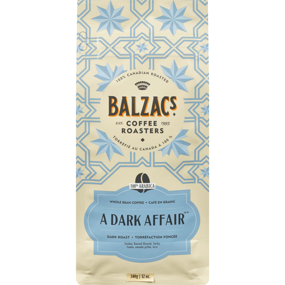 Balzac's A Dark Affair Whole Bean Coffee 340 g, $5.29/100g
