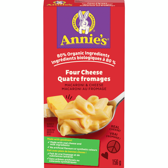 Annie's Macaroni & Cheese Four Cheese 156 g, $1.19/100g