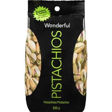 Wonderful Pistachios, Roasted & Salted 225 g, $1.78/100g