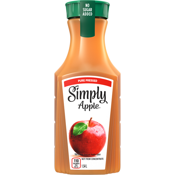 Simply Juice Apple Juice Bottle 1.54 l, $0.44/100ml