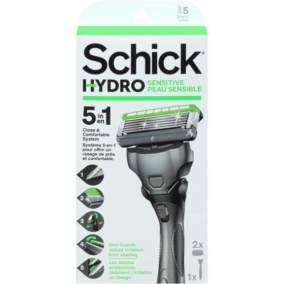 Schick Hydro Sensitive Men's Razor 2 Razor Blade Refills 1 ea, $9.99/1ea