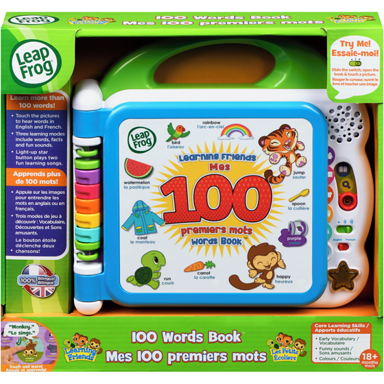 LeapFrog Learning Friends 100 Words Book 1 ea, $22.00/1ea