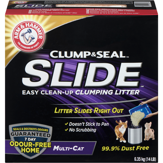 Arm & Hammer Slide Multi-Cat Easy Clean-Up Clumping Litter 6.4 kg, $0.34/100g