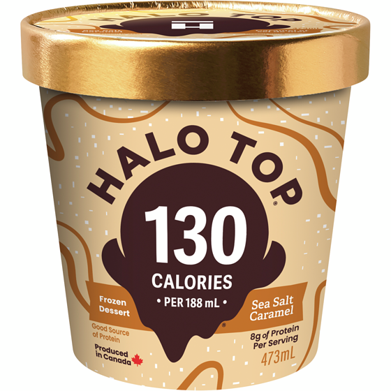 Halo Top Sea Salt Caramel 473 ml, $1.27/100ml