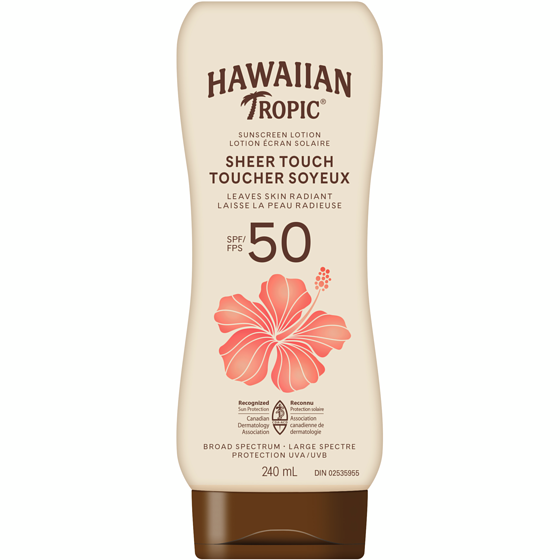 Hawaiian Tropic Sheer Touch Sunscreen Lotion, SPF 50+ 240 ml, $6.66/100ml