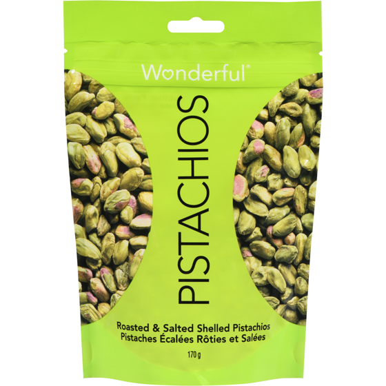 Wonderful Pistaches Wonderful, écalées 170 g, 7,06 $/100g