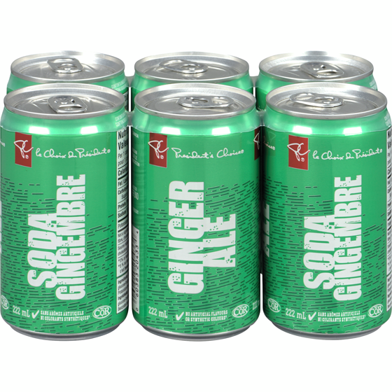 le Choix du Président Mini soda au gingembre, 6 canettes 6x222.0 ml, 0,34 $/100ml