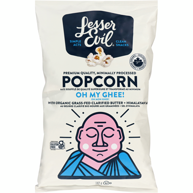 Lesser Evil Oh My Ghee! Organic Popcorn 142 g, $4.22/100g