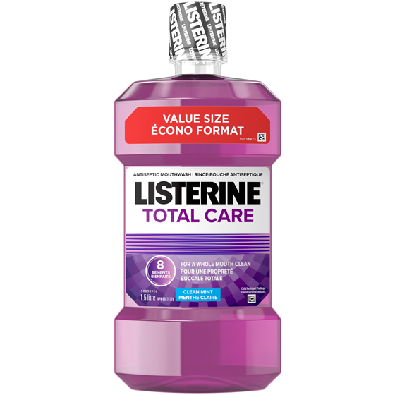 Listerine Rince-bouche antiseptique Total Care, Menthe claire 1.5 l, 0,93 $/100ml