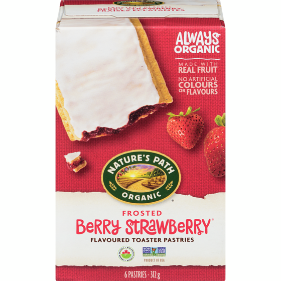 Nature's Path Organic Frosted Berry Strawberry Toaster Pastries 312 g, $2.56/100g