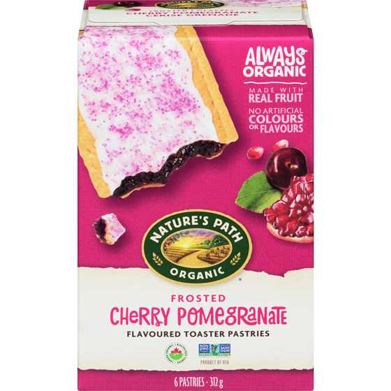 Nature's Path Organic Frosted Cherry Pomegranate Toaster Pastries 312 g, $2.56/100g