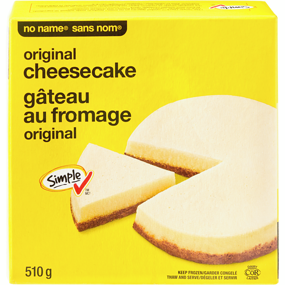 No Name Original Cheesecake 510 g, $1.57/100g