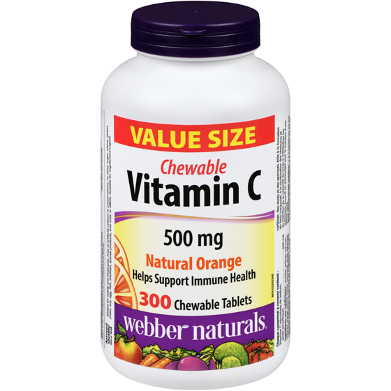 Webber Naturals Vitamins, Chewable Vitamin C Natural Orange 500 mg 300 Chewable Tablets 300 ea, $0.06/1ea