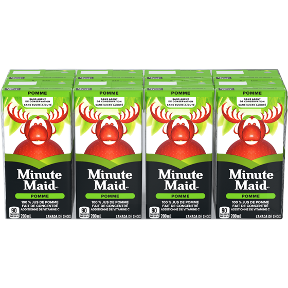 Minute Maid jus de pommes 8x200.0 ml, 0,34 $/100ml