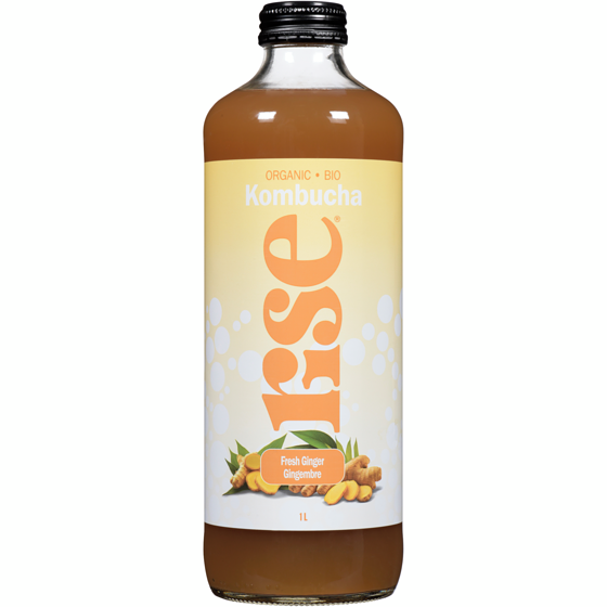 Rise Kombucha Fresh Ginger 1 l, $0.90/100ml