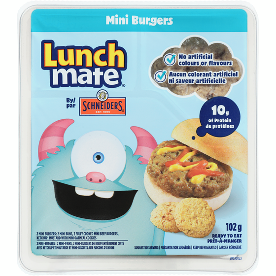 Schneiders Mini Burgers Lunch Kit 102 g, $4.41/100g