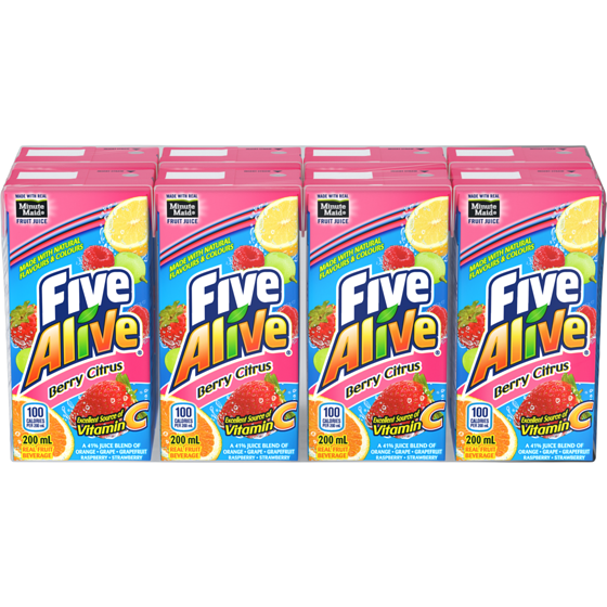 Five Alive Juice Berry Citrus Cartons 8x200.0 ml, $0.27/100ml