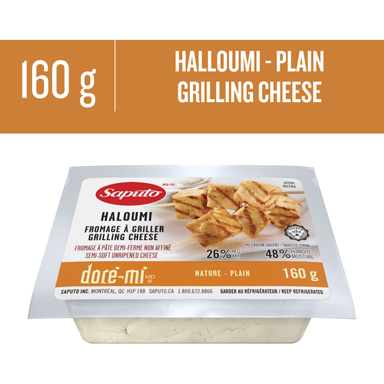 Saputo Doré-Mi Haloumi Cheese 160 g, $4.38/100g