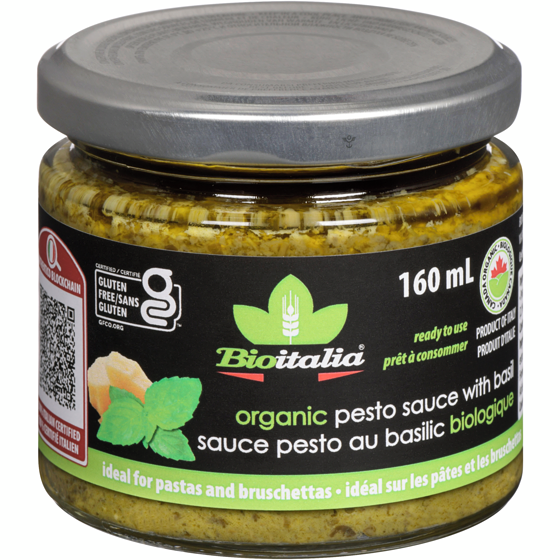 Bioitalia Pesto Sauce with Basil Organic 160 ml, $6.24/100ml
