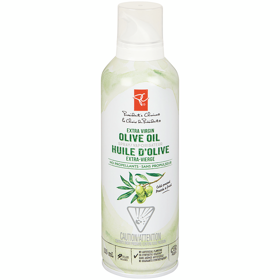 President's Choice Cold-Pressed Extra Virgin Olive Oil Spray 155 ml, $3.22/100ml