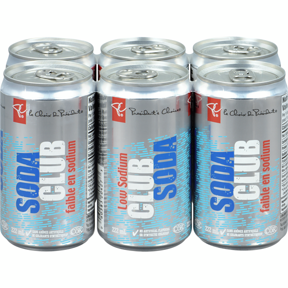 le Choix du Président Mini soda club, 6 canettes 6x222.0 ml, 0,34 $/100ml