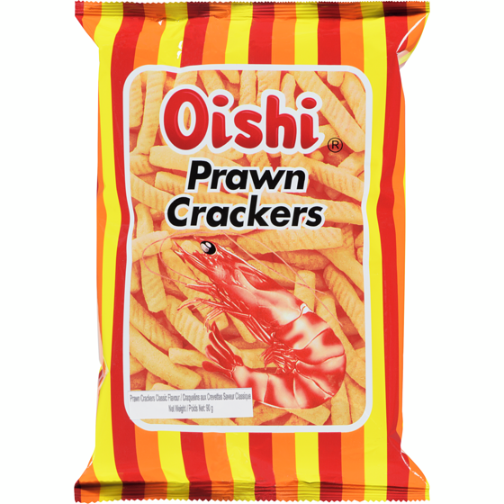Oishi Prawn Crackers Classic Flavour 95 g, $1.36/100g