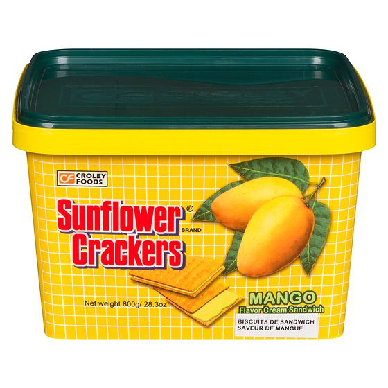 Sunflower Flavor Cream Sandwich Mango Crackers 800 g, $1.37/100g