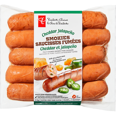 PC Cheddar Jalapeno Smokies Pork Sausages