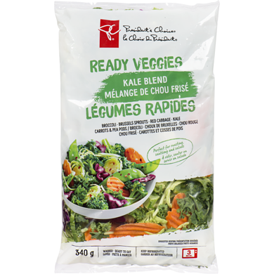 President's Choice Ready Veggie, Kale Blend 340 g, $1.76/100g