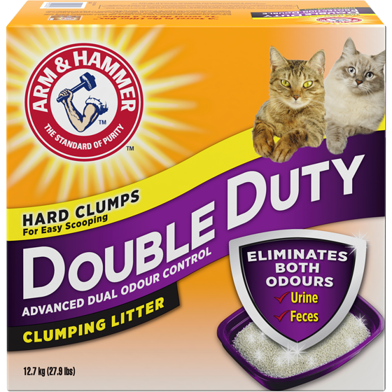 Arm & Hammer Double Duty Advanced Odour Control Clumping Cat Litter 12.7 kg, $0.17/100g