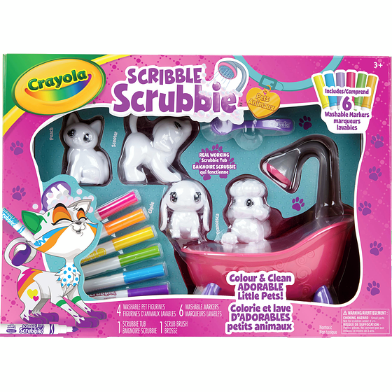 Crayola Ensemble de jeu Scribble Scrubbie Pets Scrub Tub de Crayola 1 ea, 25,00 $/1ch