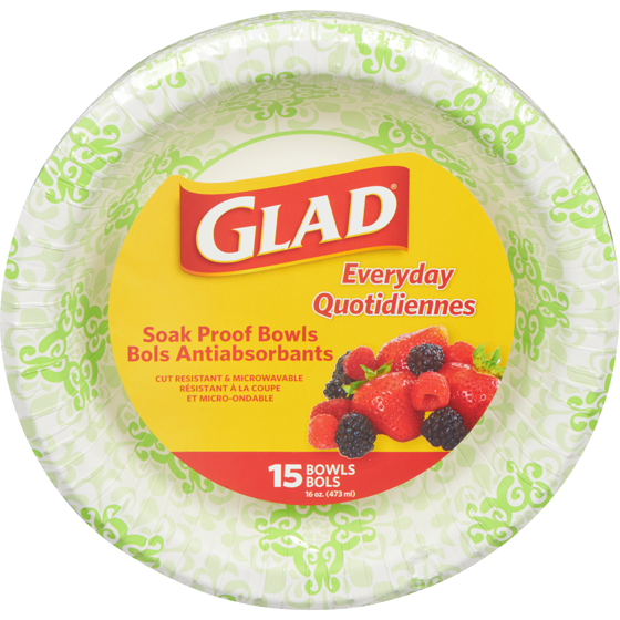 Glad Bol étanche de 16 oz 1 ea, 0,47 $/1ch