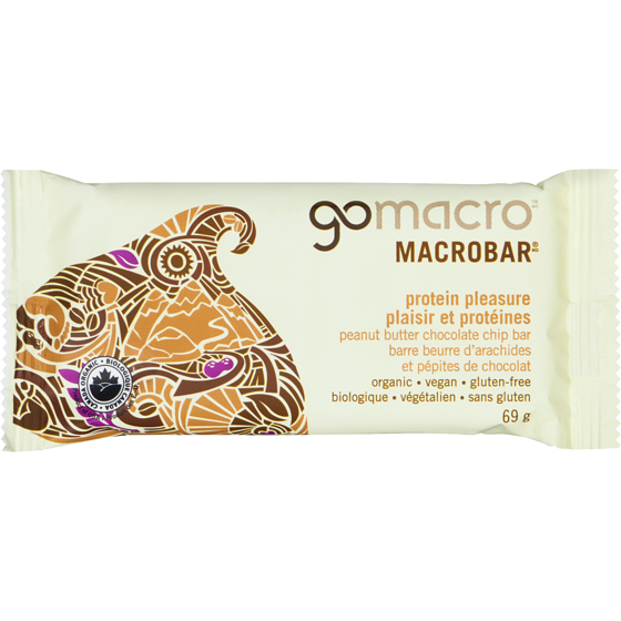 Go Macro Go Macro Peanut Butter Chocolate Chip Bar 69 g, $6.22/100g