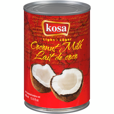 Kosa Lait de Coco Léger 400 ml, 0,57 $/100ml