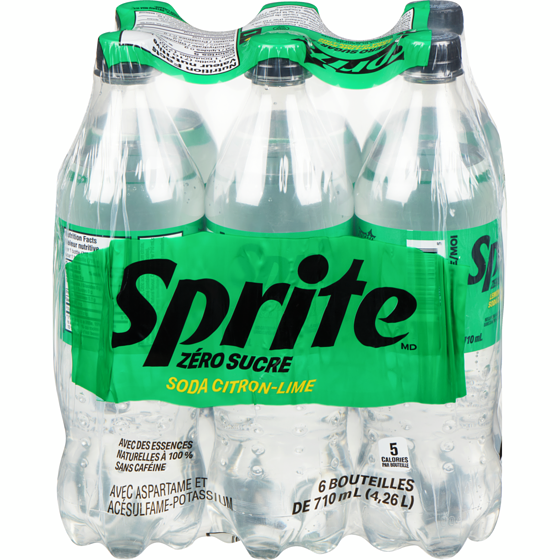 Sprite Zéro Bouteilles 6x710.0 ml, 0,16 $/100ml