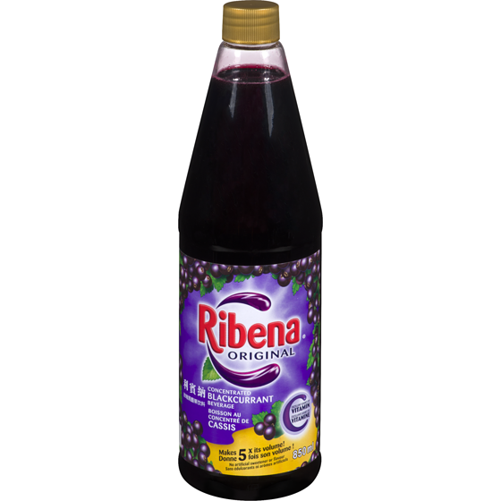 Ribena Concentrated Blackcurrant Beverage Original 850 ml, $1.06/100ml