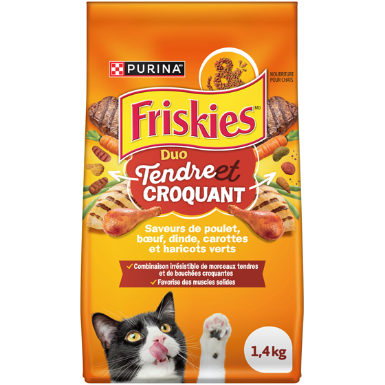 Purina Friskies Grillades, Nourriture Sèche pour Chats  1.4 kg, 0,43 $/100g