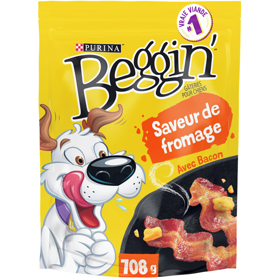 Purina Beggin' Saveur de Fromage avec Bacon, Gâteries pour Chiens 708 g 708 g, 1,69 $/100g