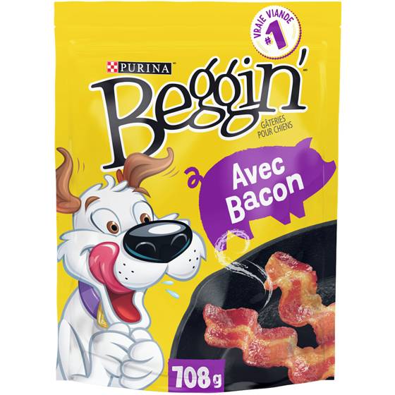 Purina Beggin' avec Bacon, Gâteries pour Chiens 708 g 708 g, 1,69 $/100g