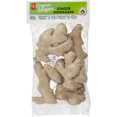 PC Biologique Gingembre 160 g, 2,50 $/100g