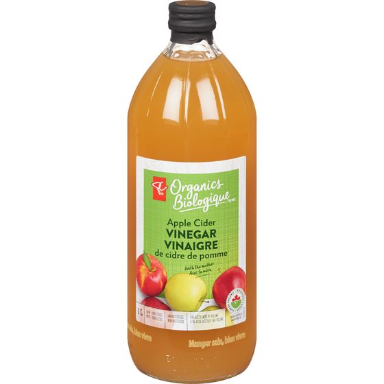 PC Biologique Vinaigre De Cidre De Pommes 1 l, 0,85 $/100ml