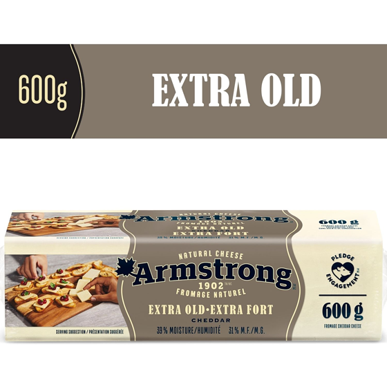 Armstrong Extra Old Cheddar Cheese 600 g, $1.50/100g