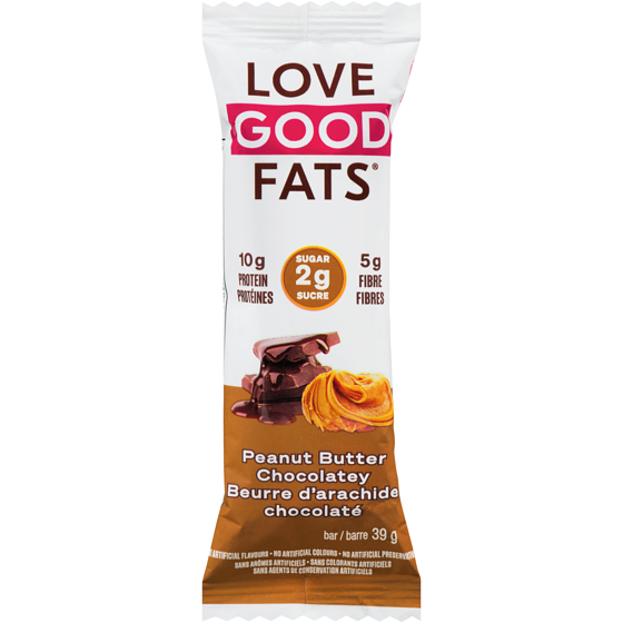 LoveGoodFats Snack Bar Peanut Butter Chocolatey  12x39.0 g, $5.98/100g