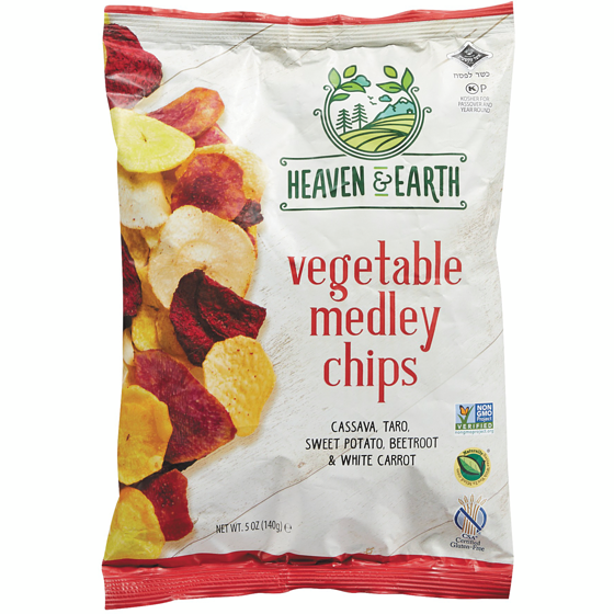 Heaven & Earth Vegetable Medley Chips 142 g, $6.33/100g
