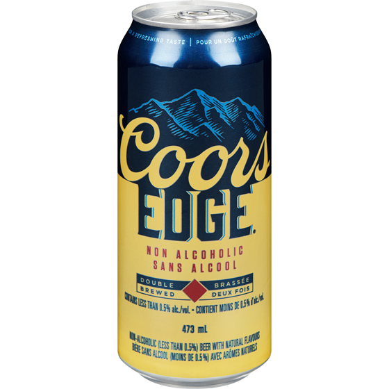 Coors Edge Non-Alcoholic Beer with Natural Flavours Double Brewed 473 ml, $0.63/100ml